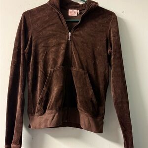 Vintage Juicy Couture Brown Velour Jacket